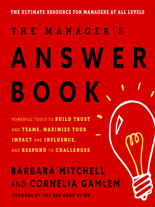 Title details for The Manager's Answer Book by Barbara Mitchell - Wait list